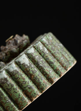 创意螺纹陶瓷香座香托