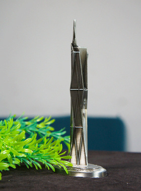 吉隆坡新地标金属摩迪卡118大厦模型世界高楼旅游纪念家居摆件