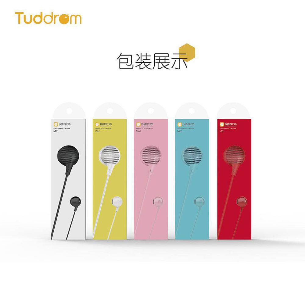 Tuddrom小魔鸭MO1耳机半入耳式高音质有线控带麦VIVO手机通用耳塞-图3