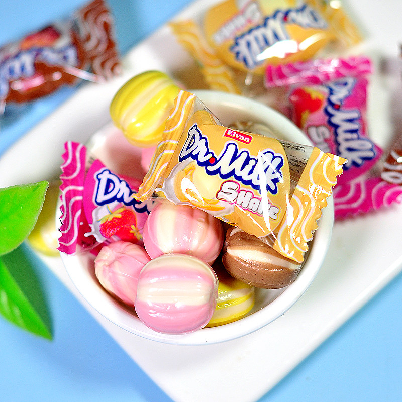 进口土耳其原装水果味什锦混合夹心果味牛奶糖喜糖婚庆年货零食品,淘宝优惠券,粉丝福利购,淘宝优惠卷