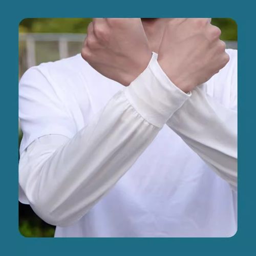 耐磨电焊防烫套袖夏季袖套专用防晒加厚男女工作工厂劳保冰丝护袖 - 图2