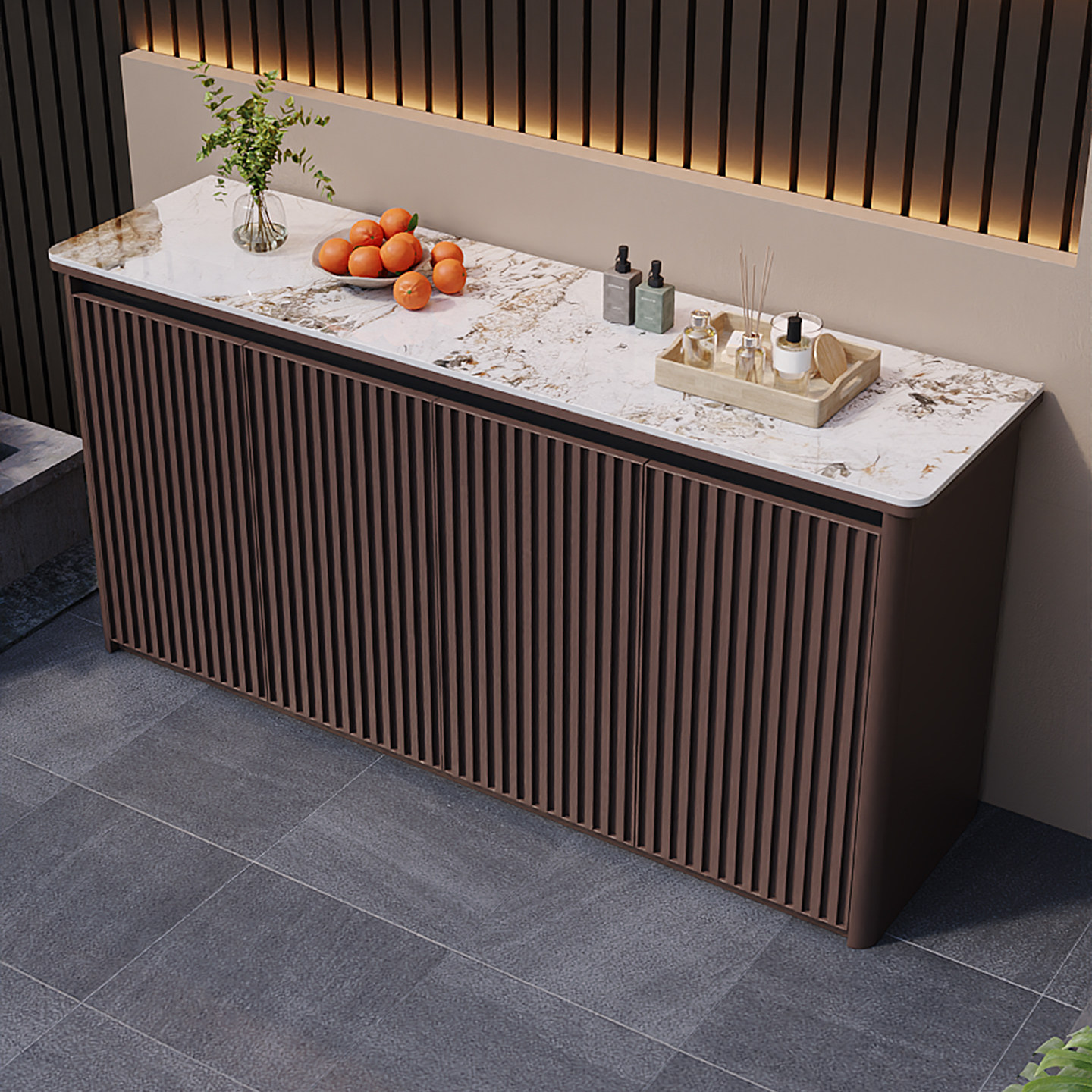 庭院铝合金储物柜户外花园格栅门防雨防晒收纳柜阳台全铝杂物柜,淘宝优惠券,粉丝福利购,淘宝优惠卷