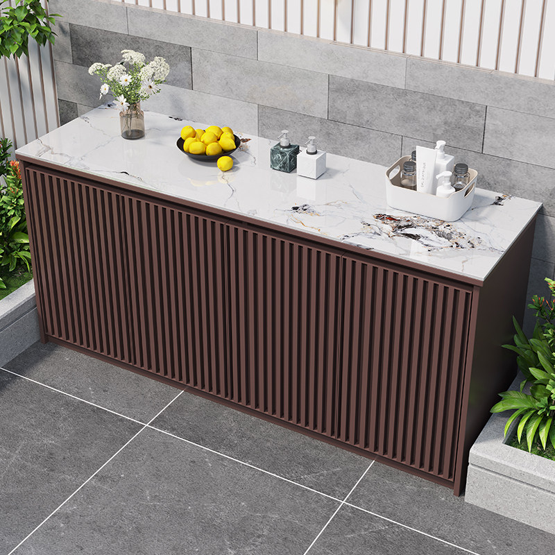 户外全铝合金储物柜室外防水防晒庭院操作台多功能收纳杂物柜鞋柜,淘宝优惠券,粉丝福利购,淘宝优惠卷