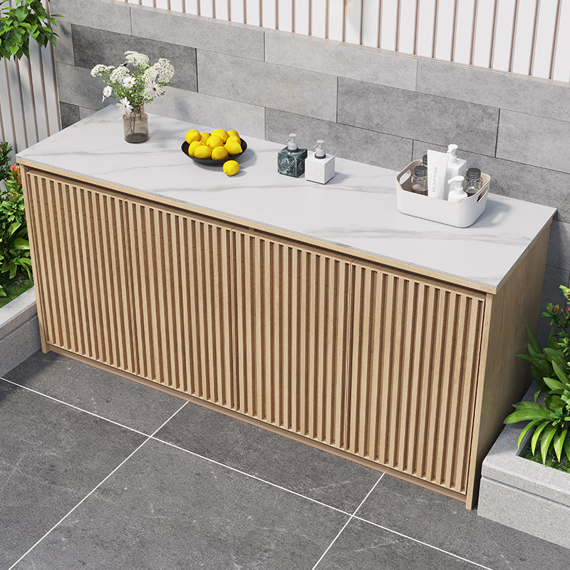 户外铝合金岩板洗衣一体柜子室外花园防晒储物柜水槽储物柜,淘宝优惠券,粉丝福利购,淘宝优惠卷