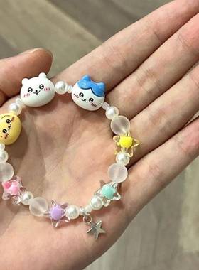 小红书爆款chiikawa手串小众设计感吉伊小八乌萨奇手链新款手饰品