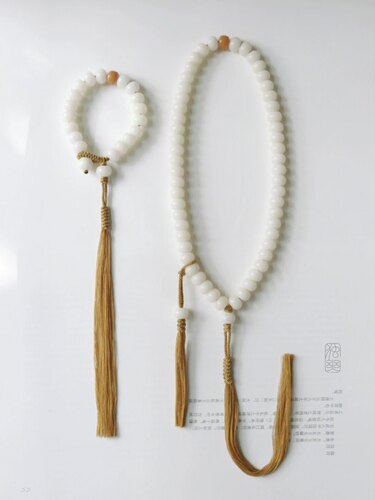 天然菩提子108颗佛珠手串白玉菩提根手链女手持念珠原创设计情侣 - 图0