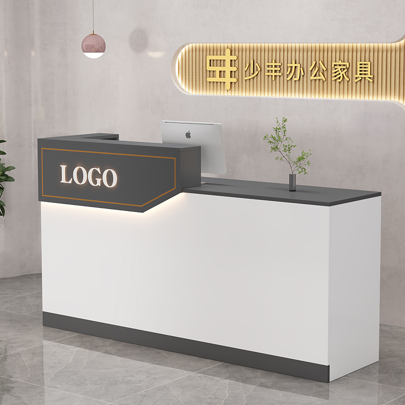 网红潮店吧台收银台店铺小型服装店奶茶店饭店柜台公司前台接待台 - 图1