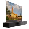 Fully automatic laser TV cabinet floor-rise screen cloth integrated cabinet smart retractable invisible home theater 88/100 inches