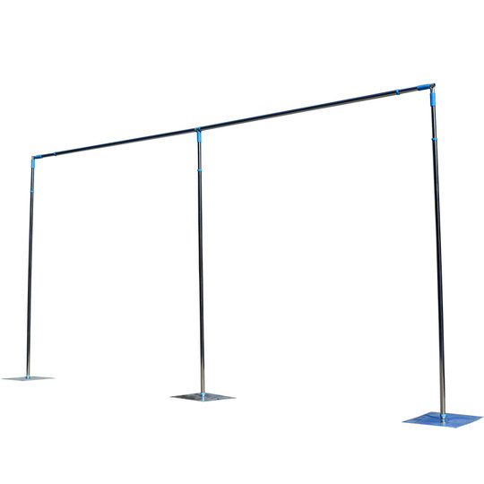 Stainless steel telescopic pole stage background wedding props