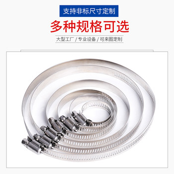 hoop hose ສະແຕນເລດ 304, clamp ຂະຫນາດໃຫຍ່, ແບບອາເມລິກາທັງຫມົດ-steel telegraph pole hoop, hoop hose ການສື່ສານ, ວົງເລັບຕິດຕາມ