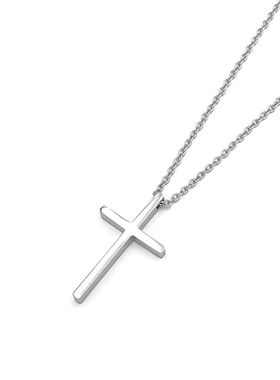 男士项链嘻哈个性简约黑色十字架