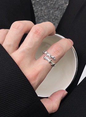 不规则冷淡风戒指男女小众设计