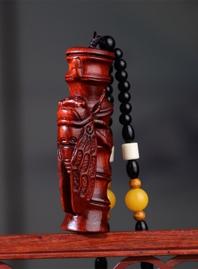 汽车挂件紫檀木雕手把玩件装饰品