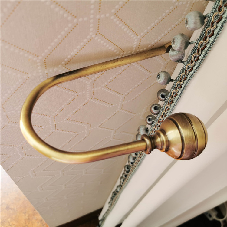 【揽月】点睛精选配件 高档窗帘墙钩简约U型壁钩金属黄铜壁挂装饰,淘宝优惠券,粉丝福利购,淘宝优惠卷