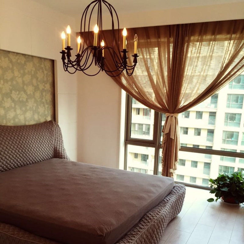 【亚麻纱】点睛定制纯色亚麻棉麻十字大肚窗纱帘 百搭好质感垂坠,淘宝优惠券,粉丝福利购,淘宝优惠卷