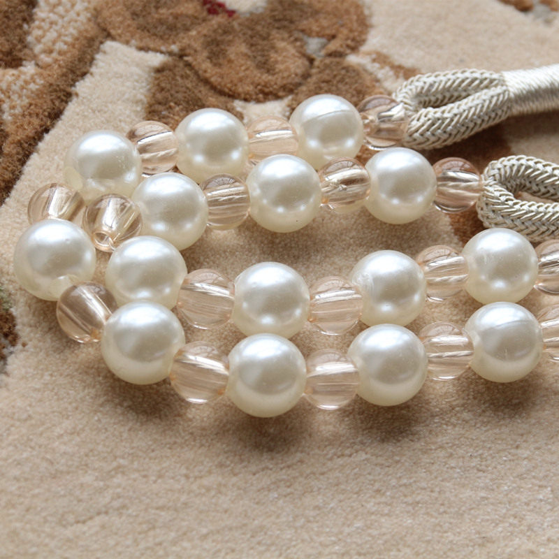 珍珠绑带】点睛精品亚克力大窗帘绑带墙钩装饰扎带系带挂带 百搭,淘宝优惠券,粉丝福利购,淘宝优惠卷