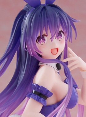 约会大作战 兔女郎夜刀神十香 跪姿 美少女动漫手办模型摆件景品