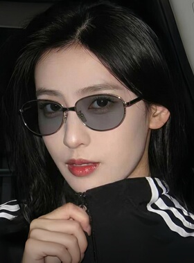 复古潮老钱风粉色墨镜男女款2026新款高级感防紫外线偏光太阳眼镜
