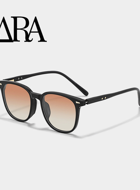 方圆脸适合的落日色眼镜近视大框