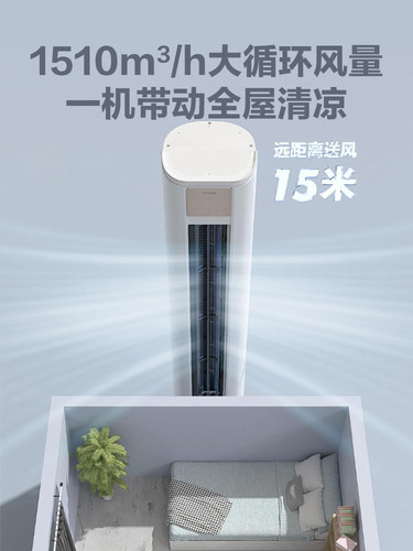 Haier/海尔 KFR-72LW/A1FAB81U1新一级变频空调防直吹3匹空调柜机 - 图0