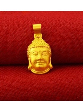 越南沙金吊坠久不掉色项链女2021年新品潮古法黄铜镀金饰结婚饰品