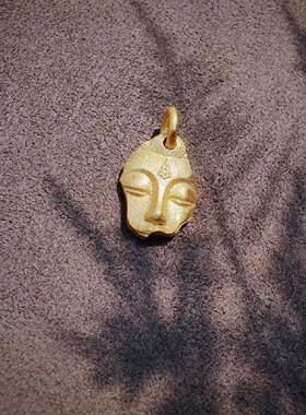 不听不言观音挂件小红书同款新中式复古不规则佛保平安小众吊坠