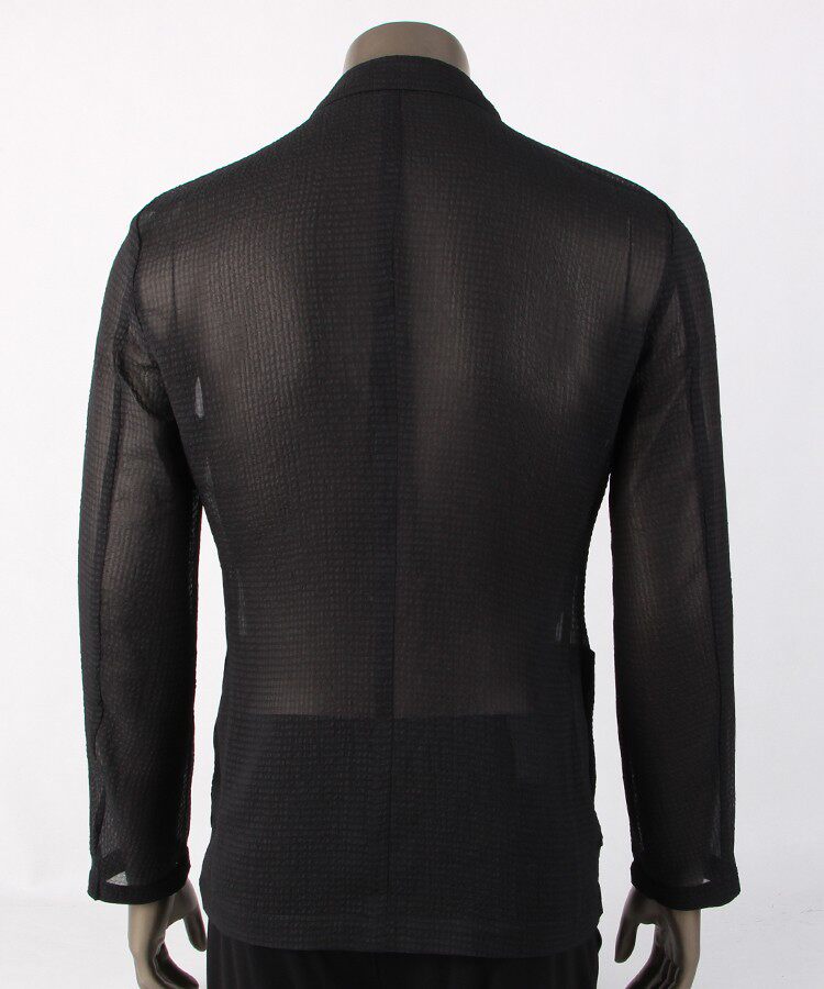 2023夏 利牌19CKF311SA 男薄款时尚便服商务休闲黑色单西西服外套 - 图0