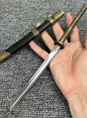 康熙战刀斩马刀微缩1比6康熙战刀长柄朴刀潮玩手办模型铜装未开刃