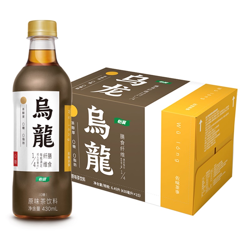 临期怡宝佐味茶事乌龙茶红茶绿茶饮料430ml*5瓶无糖茶饮料0糖0脂 - 图2