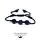 Blu -ray Simple Blue -grained black rope bracelet couple girlfriend hand rope Mori hand decoration birthday gift