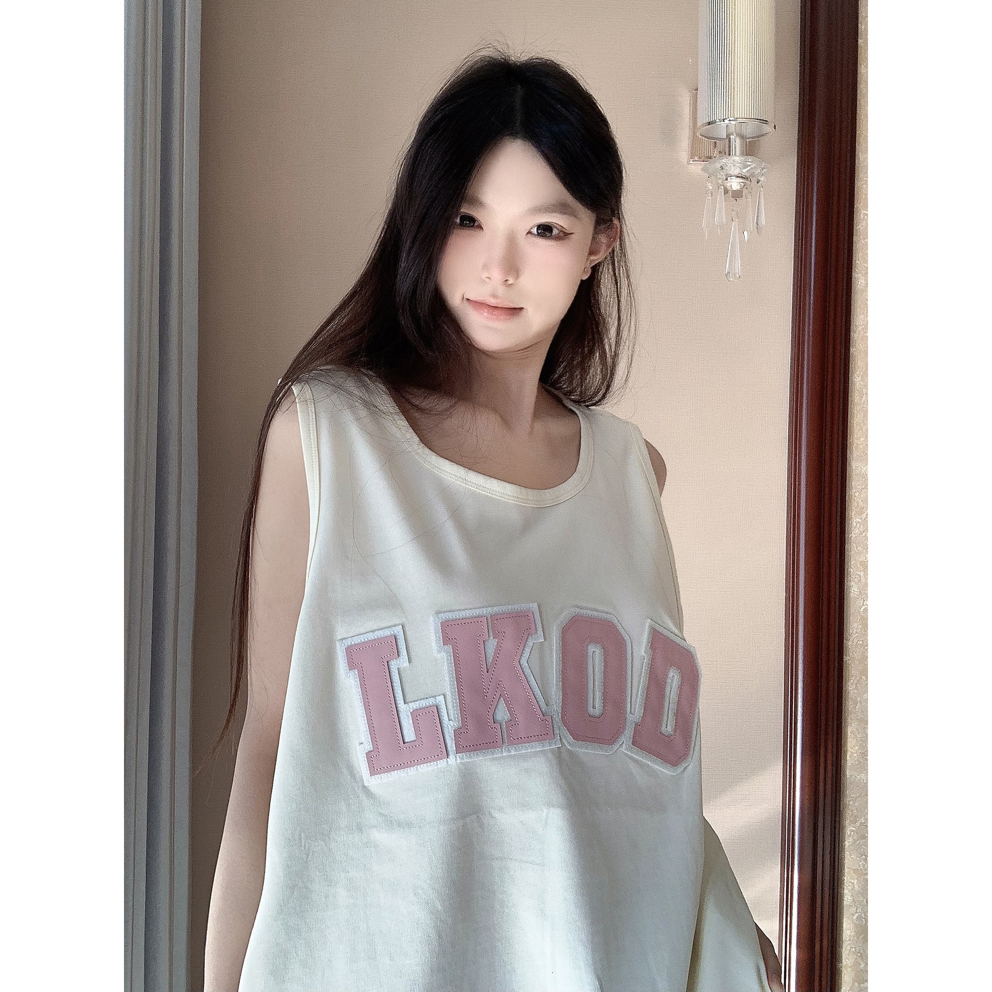 LK STORE LKOD2023春夏日新款背心男女款篮球运动潮牌百搭外搭T恤