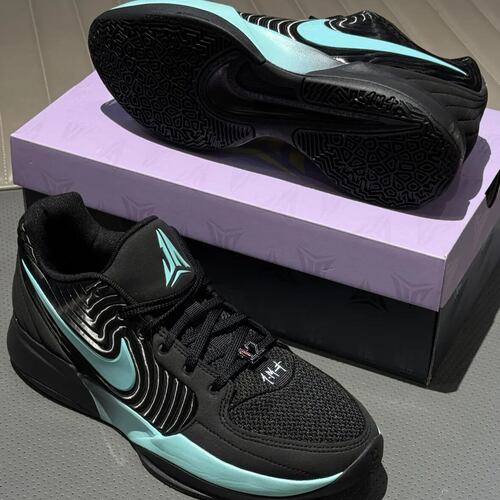 Nike/耐克 Ja 2 黑绿色 莫兰特二代 低帮实战篮球鞋 FD7327-003 - 图2