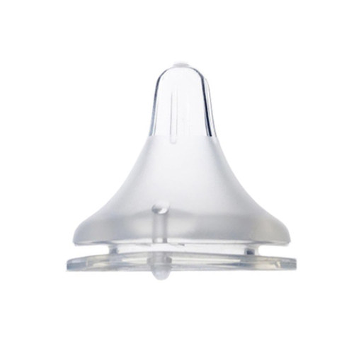 奶嘴通用型柔软仿真母乳实感宝宝硅胶十字孔宽口径奶嘴瓶配件 - 图3