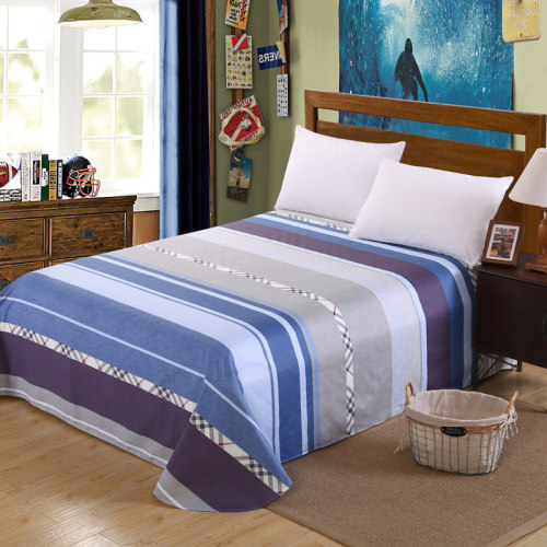 纯棉床单斜纹全棉单人学生宿舍双人1.2米1.5米1.8米床垫单床罩 - 图2