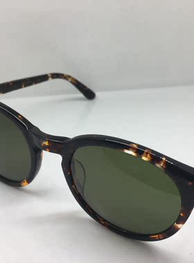 90年代末 BEKINSALE玳瑁色复古板材框太阳镜男女通用墨镜