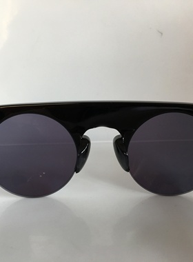 墨镜黑色板材个性风圆框太阳镜