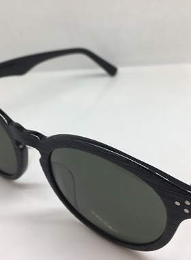 LOHO GX9027灰黑色复古仿木眼镜 太阳镜墨镜