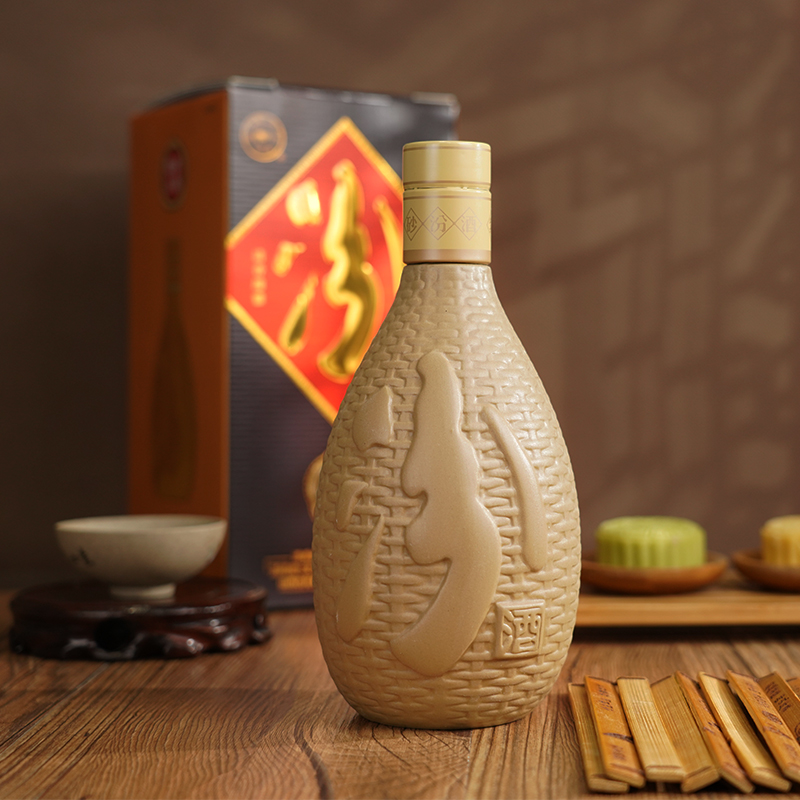 【官方正品】山西杏花村汾酒 53度紫砂汾酒475mL*1瓶白酒