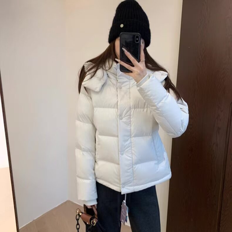 lulu鹅绒羽绒服女短款2025五格时尚可拆连帽收腰加厚保暖冬季外套,淘宝优惠券,粉丝福利购,淘宝优惠卷