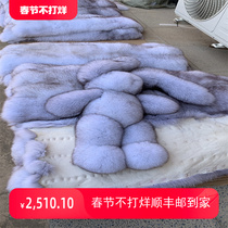 Super size fur Grass Big Rabbit Toy Real Fur Whole Leather Fox Wow Net Red Doll Lover Paparazzi Birthday Gift Woman