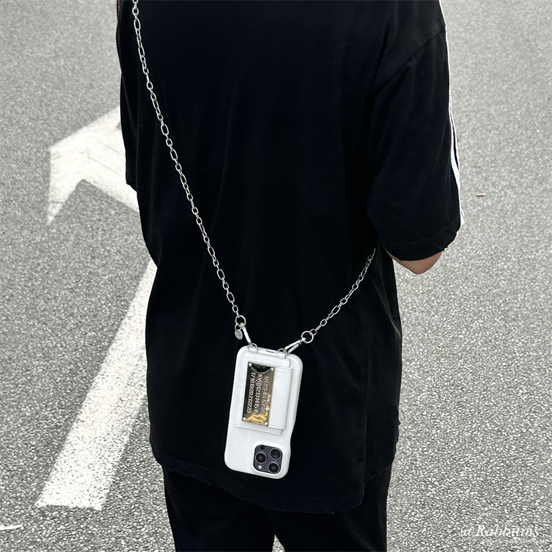 小众潮牌牛仔复古风斜挎式卡包皮质17适用16promax苹果iphone15手机壳链条13pro斜背带防摔个性14保护套13,淘宝优惠券,粉丝福利购,淘宝优惠卷