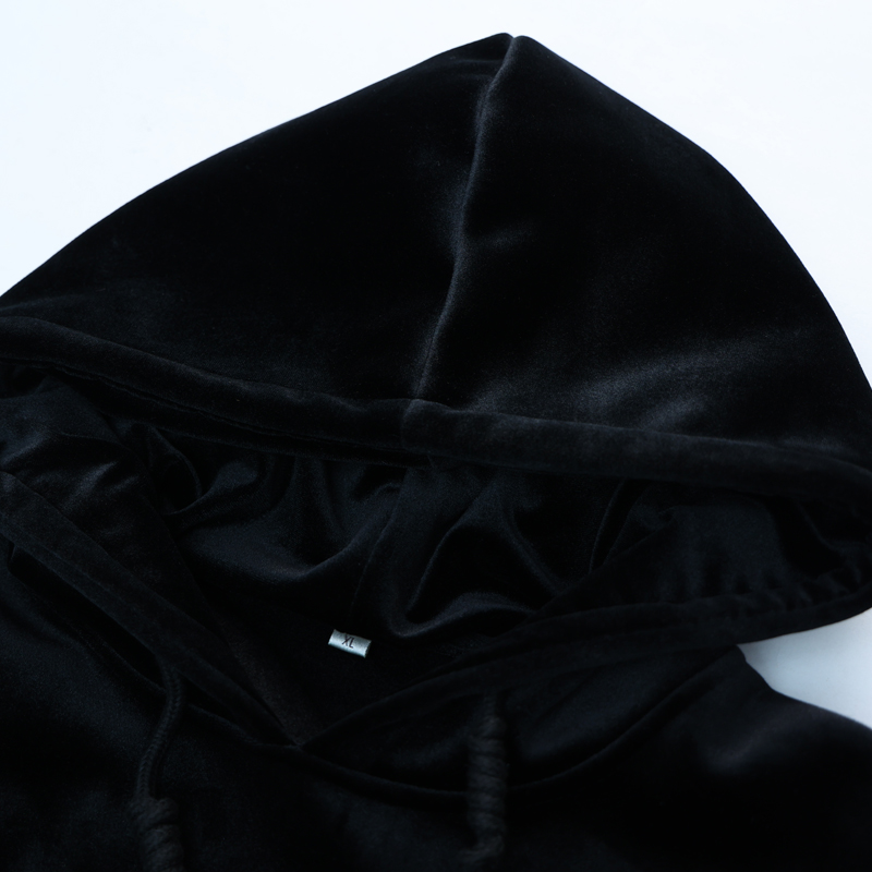 金丝绒套装妈妈冬季新款加绒加厚两件套加肥加大码中年女冬装上衣 - 图1