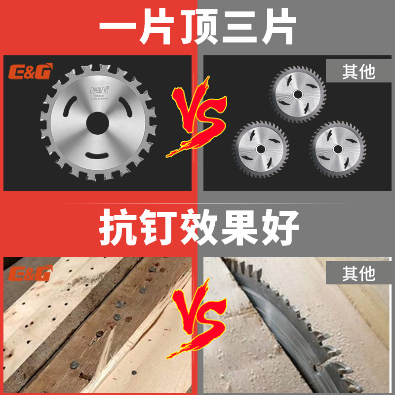 EG4/5五寸木工锯片125角磨机云石手磨光手提无尘锯锂电多功能双面