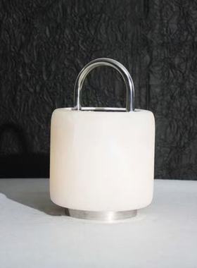 现代简约轻奢云石台灯摆件样板间售楼处家居卧室桌面氛围灯装饰品