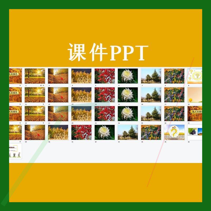 幼儿园优质公开课中班语言活动《秋天的颜色》视频教案课件ppt3