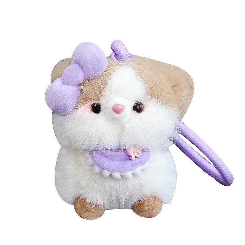 超可爱的车搭子毛绒挂饰猫咪玩偶包包挂件治愈系小猫钥匙扣礼物 - 图3