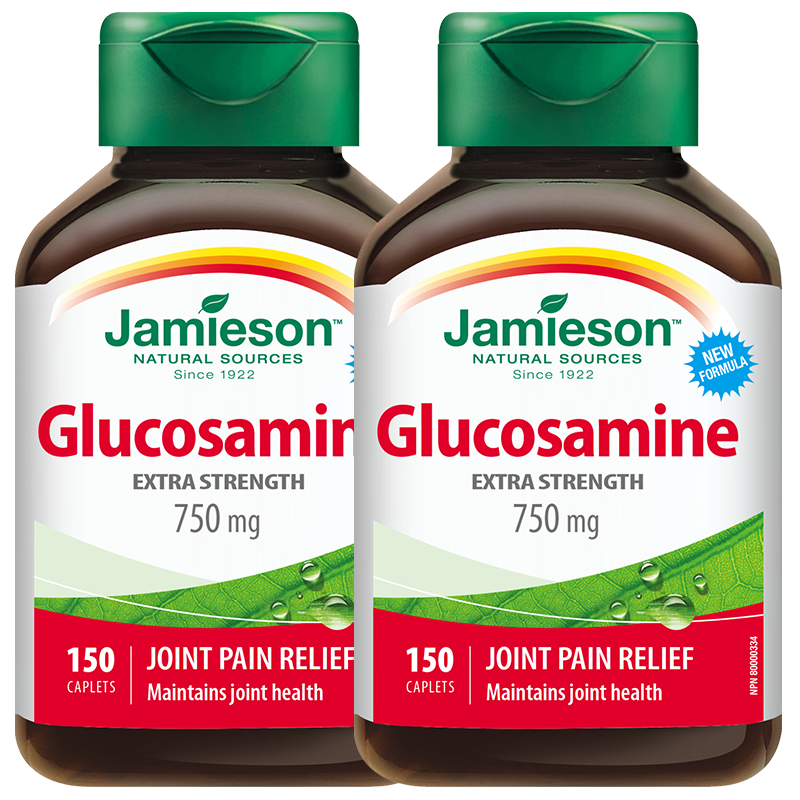 加拿大进口氨基维骨力150片葡萄糖 Jamieson健美生海外氨基葡萄糖
