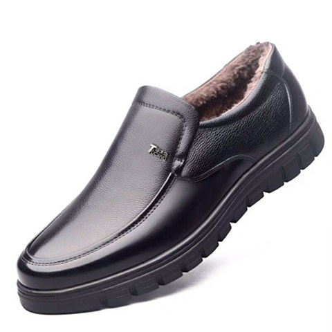 啄木鸟男鞋真皮2025新款男士皮鞋加绒保暖防滑中老年休闲爸爸鞋子,淘宝优惠券,粉丝福利购,淘宝优惠卷