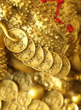 菟小菟黄铜家居摆件国风前台客厅