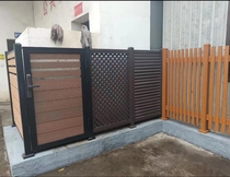 Aluminum alloy fencing Courtyard Fence fence Villa Outdoor air conditioning Room Safe Breathable Protection Aluminum Art full house